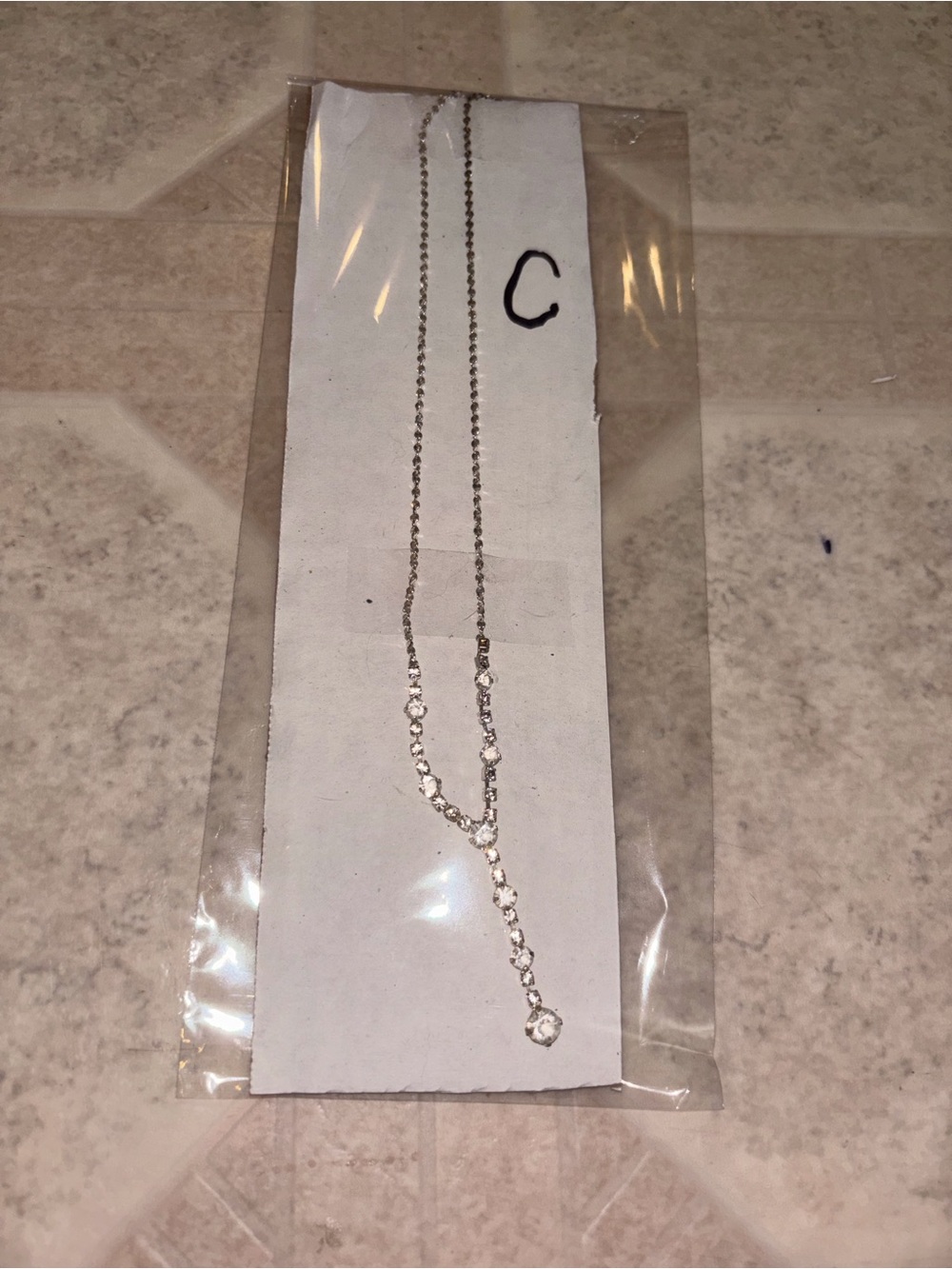 Silver Dainty Drop Y-Necklace - Classic Silver